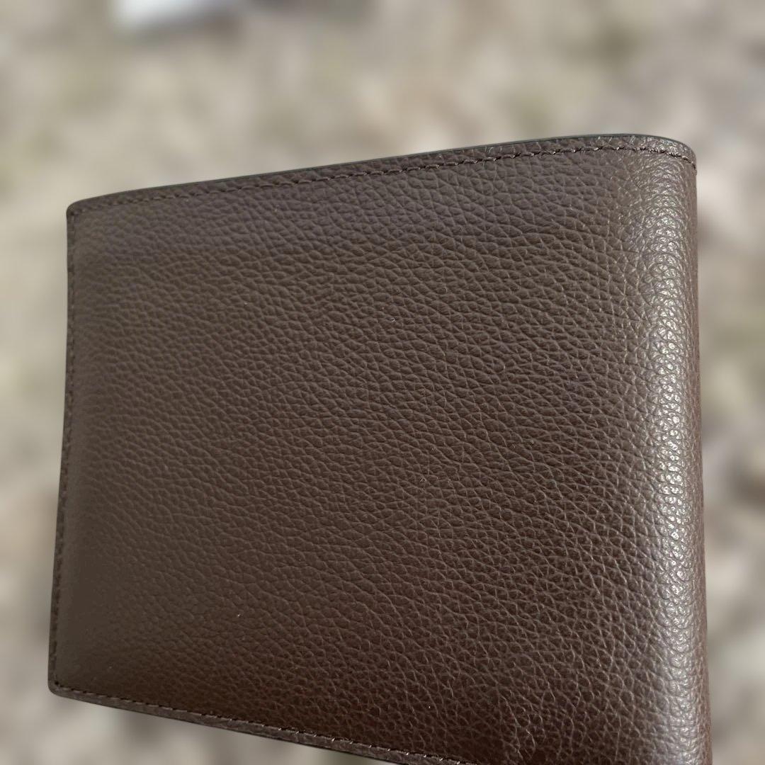 新品　定価49,500円　COACH ブラウン 二つ折り財布