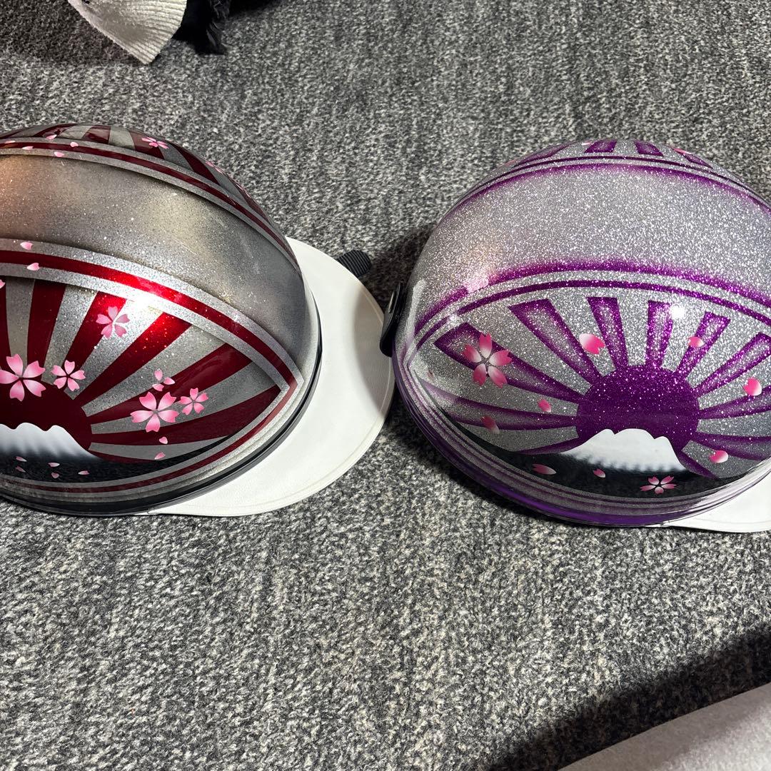 コルクヘルメット 左（赤）