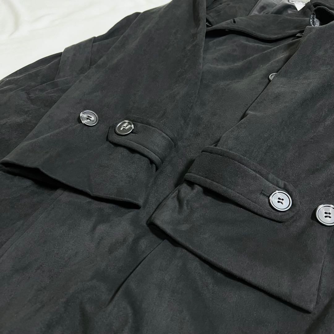 タグ付 CLEL ダブルテックフェード トレンチコート M ブラック 黒