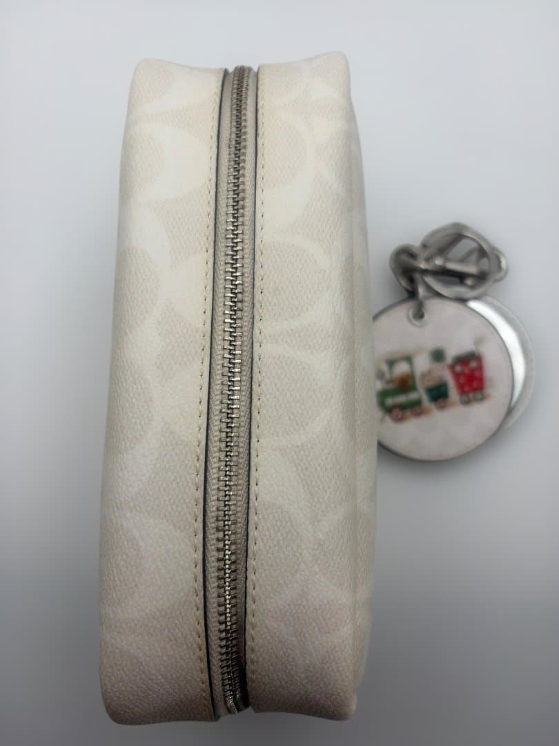 コーチ ポーチ コスメポーチ ミラー キーリング キーホルダー