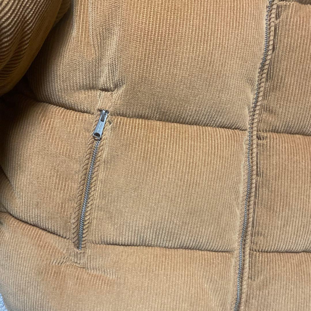 「かん様」 JEANS コーデュロイ ダウンジャケ ット　L キャメル