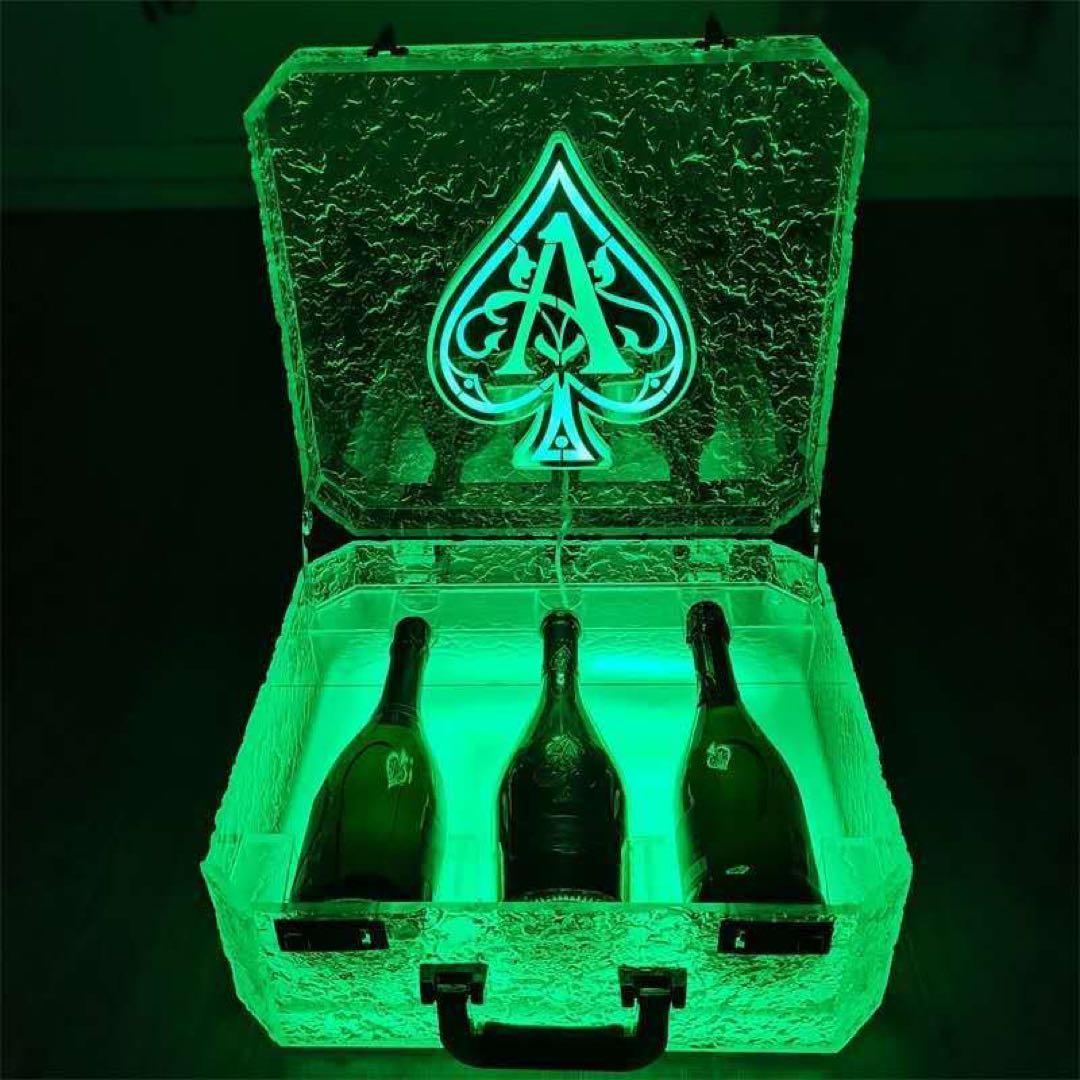 ボトルケース　LED　アルマンド アタッシュケース ディスプレイ シャンパン