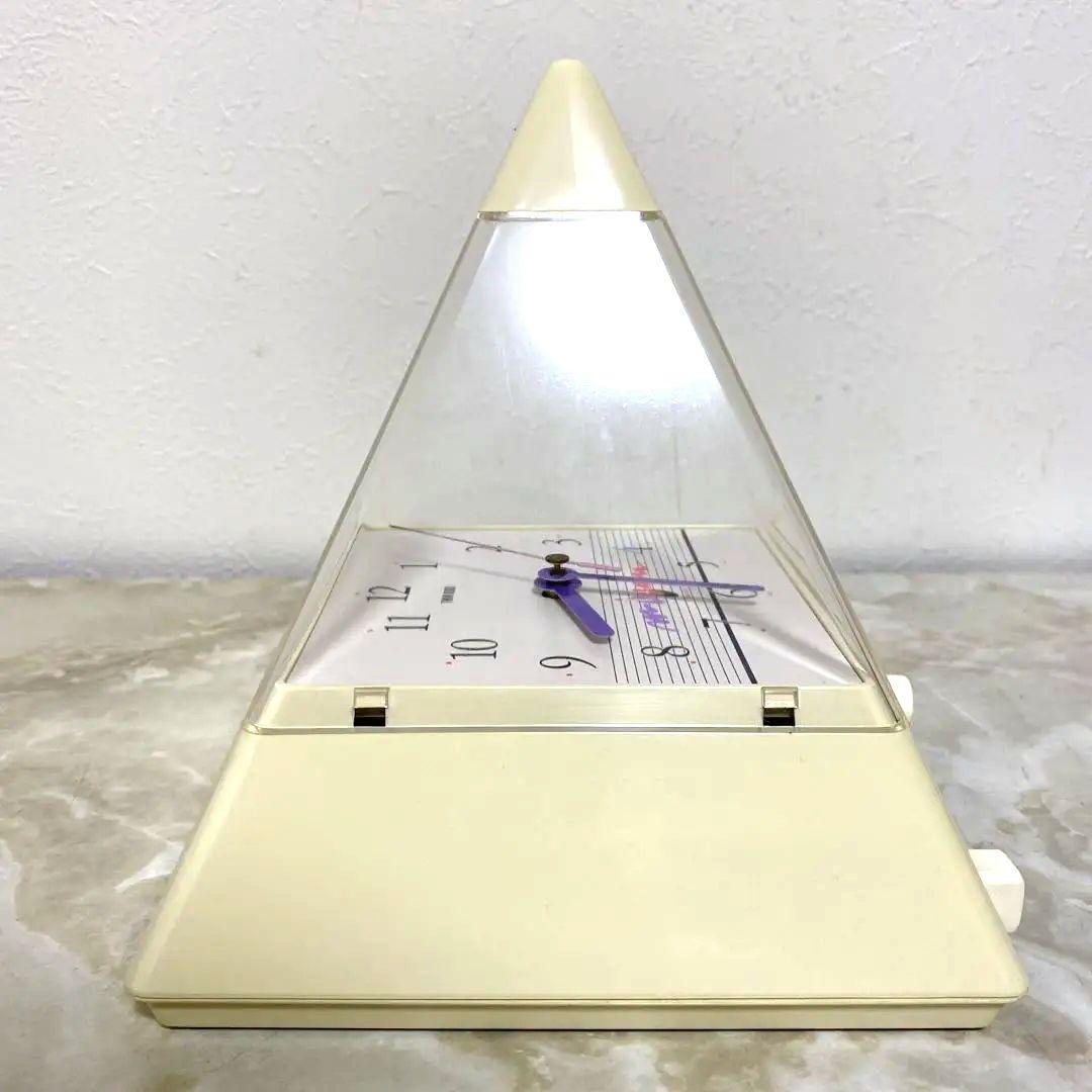 未使用 昭和レトロ ツインバード 時計付おしゃべりピラミッド 希少