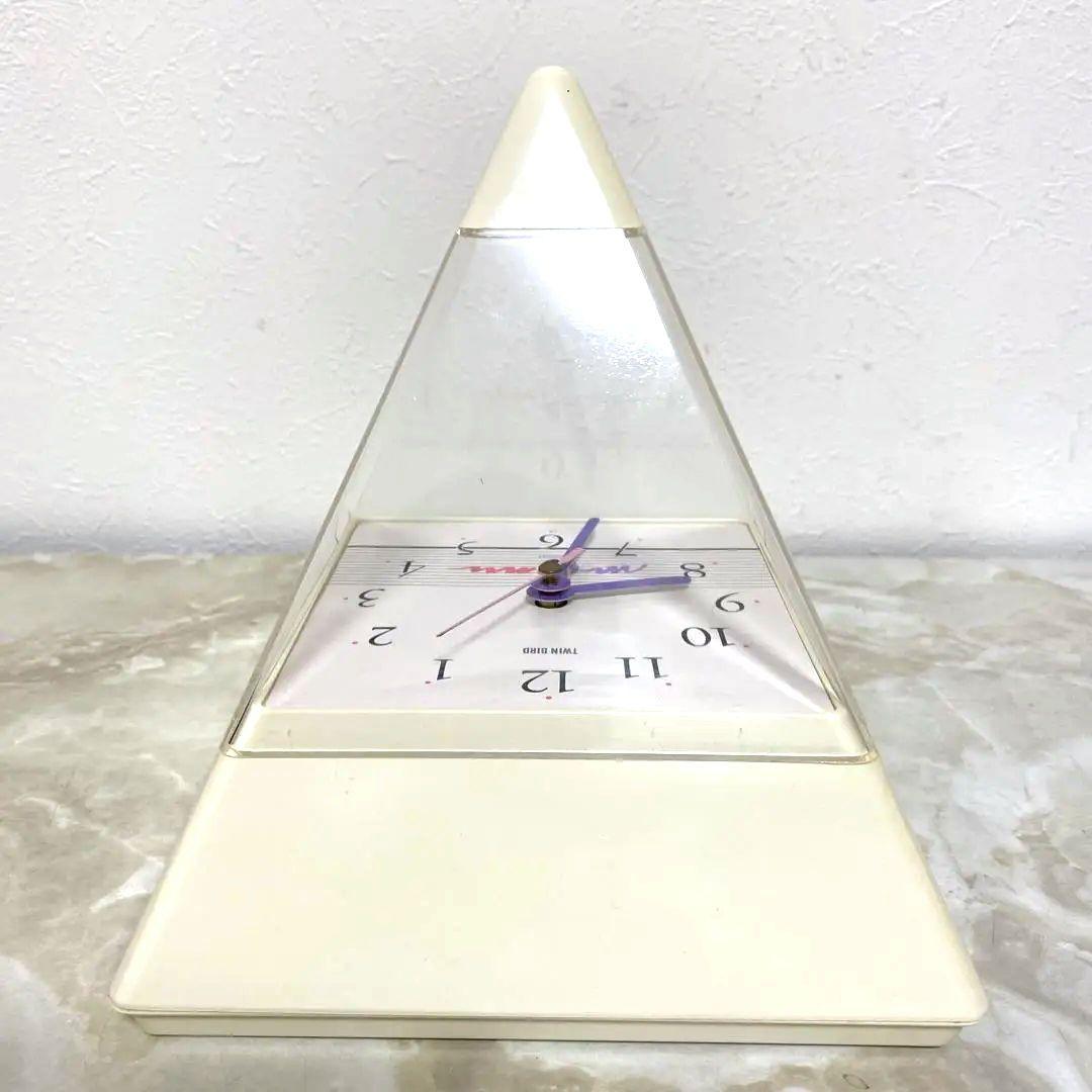 未使用 昭和レトロ ツインバード 時計付おしゃべりピラミッド 希少