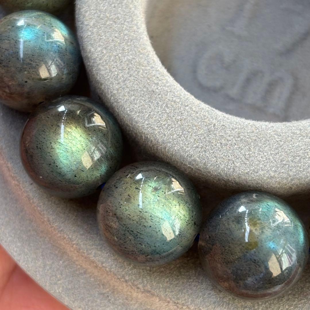 強い強シラー天然ラブラドライトブレスレットパワーストーン