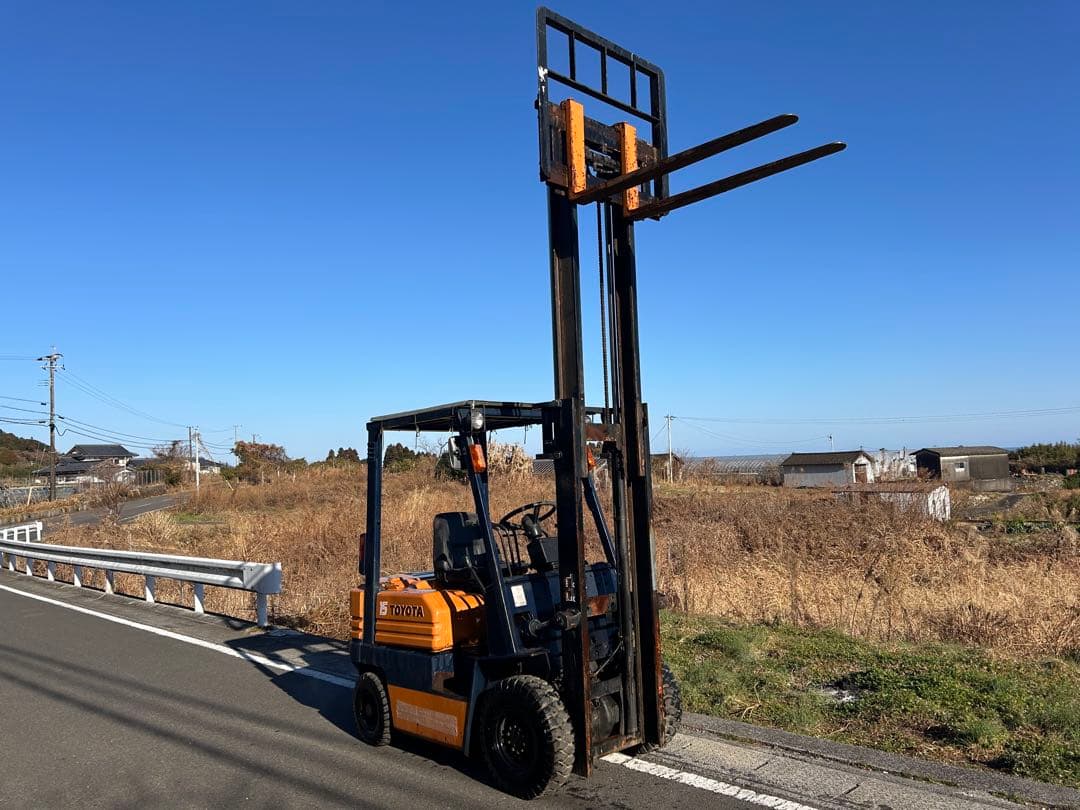 宮崎　トヨタ　フォークリフト 1.5トン　リフト サイドシフト付き　動画あり