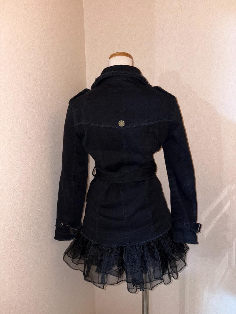 y2k パンクロック 黒 ビッグボタン スタッズチョーカー ベルト 平成ギャル