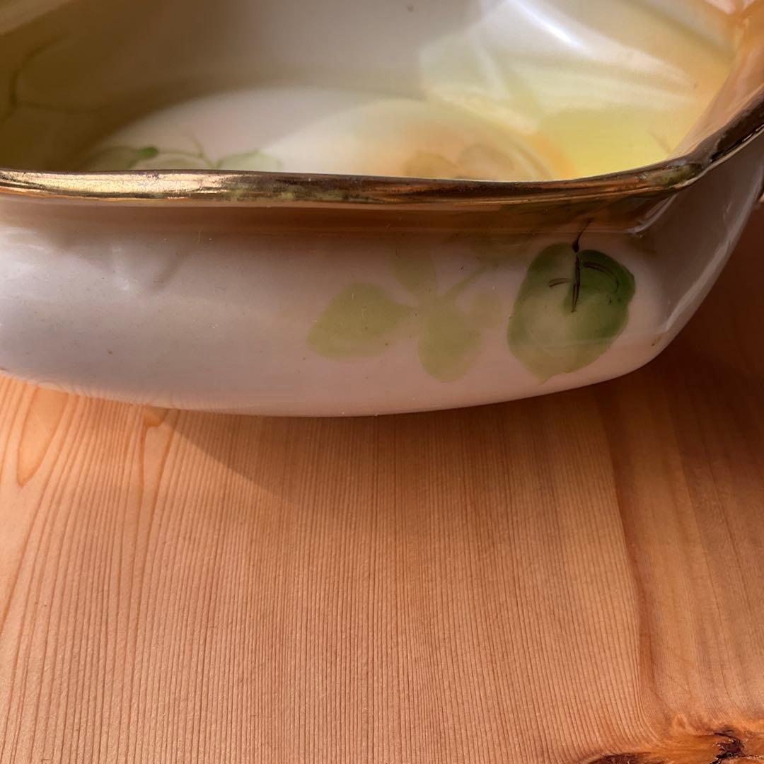 1911年頃　アンティーク　オールドノリタケ　ハンドペイント　イエローローズ