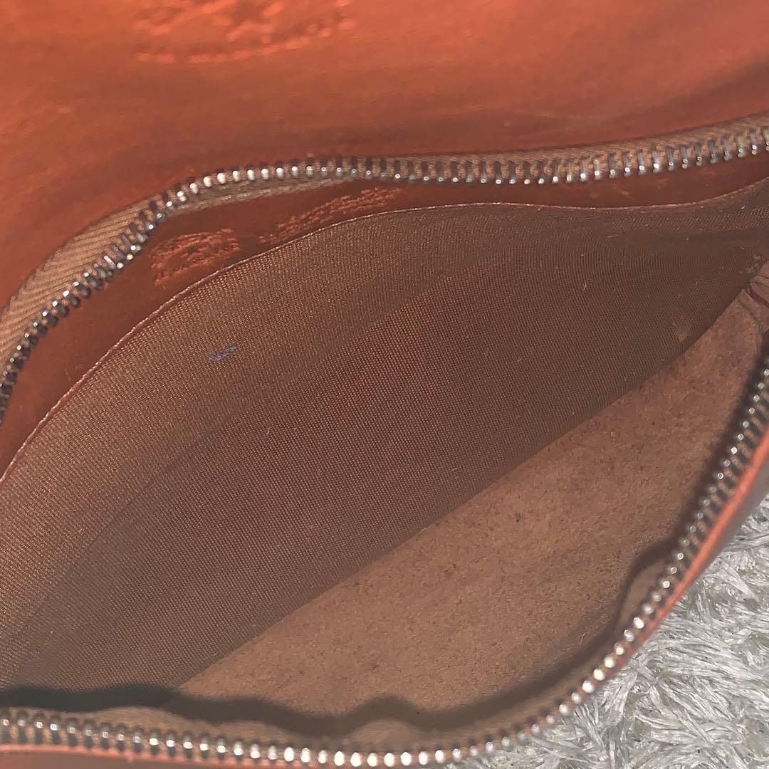 asa　イルビゾンテ リュック オールレザー ロゴ型押し ブラウン