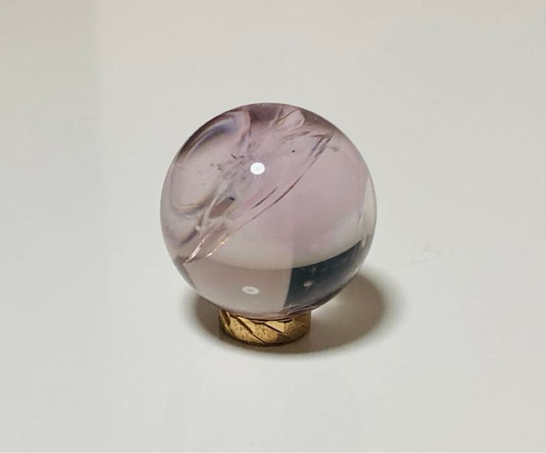 Cラベンダー ライトカラー アメジスト 紫水晶 アメシスト スフィア 丸玉 幸運
