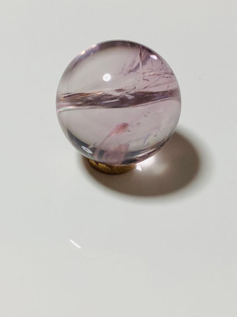 Cラベンダー ライトカラー アメジスト 紫水晶 アメシスト スフィア 丸玉 幸運
