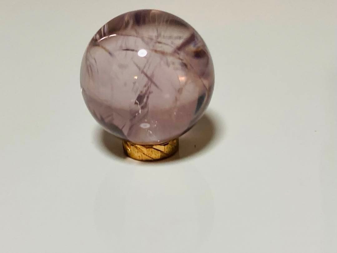 Cラベンダー ライトカラー アメジスト 紫水晶 アメシスト スフィア 丸玉 幸運