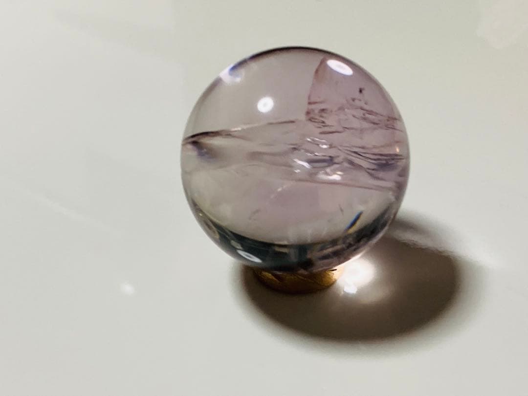 Cラベンダー ライトカラー アメジスト 紫水晶 アメシスト スフィア 丸玉 幸運