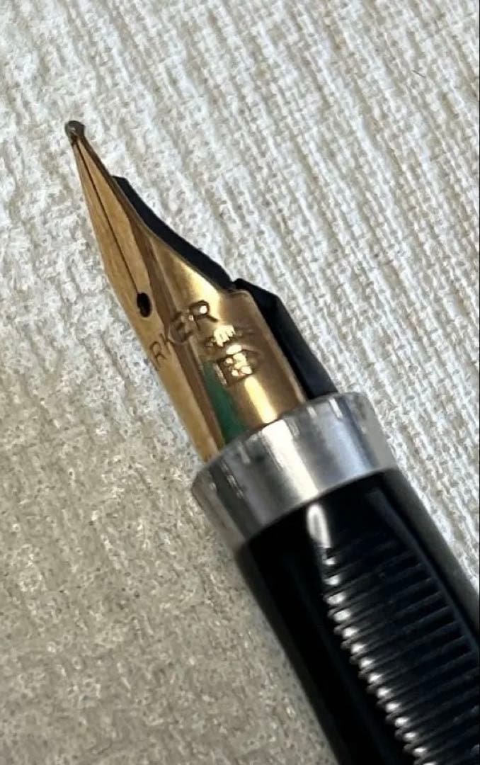 【希少】PARKER フランス製14K （585刻印）万年筆 ボールペンセット