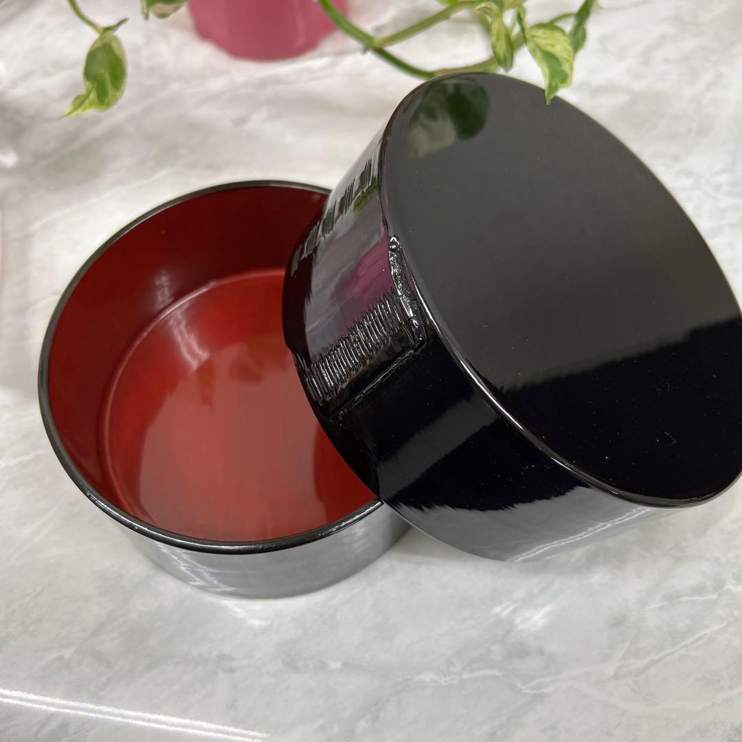 【新品・未使用】伝統工芸品　ぬし熊　尾鷲わっぱ　刷毛塗り　丸型弁当箱