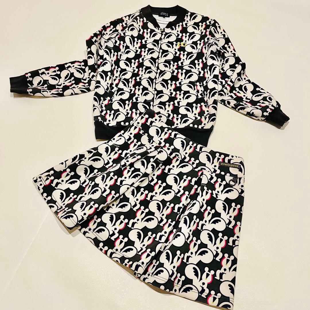 PEARLY GATES　パーリーゲイツ　セットアップ　スカート　総柄　サイズ1