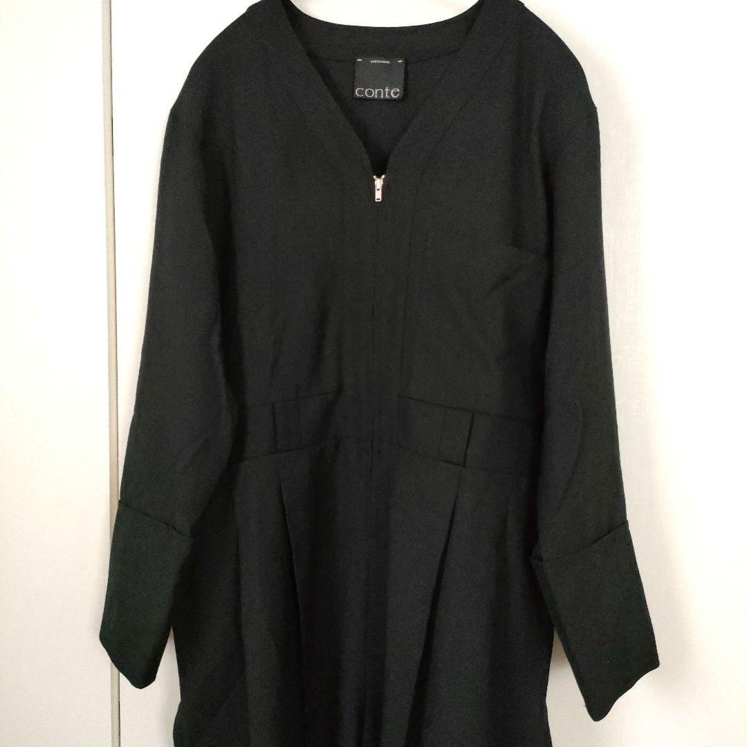 コンテ　辺見えみり　Vネック オールインワン　ブラック