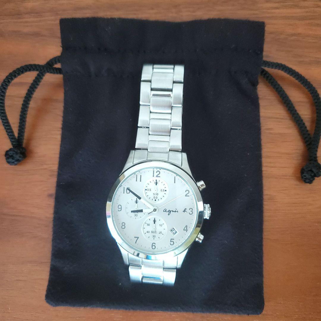 アニエスベー　メンズ　腕時計　シルバー　アナログ
