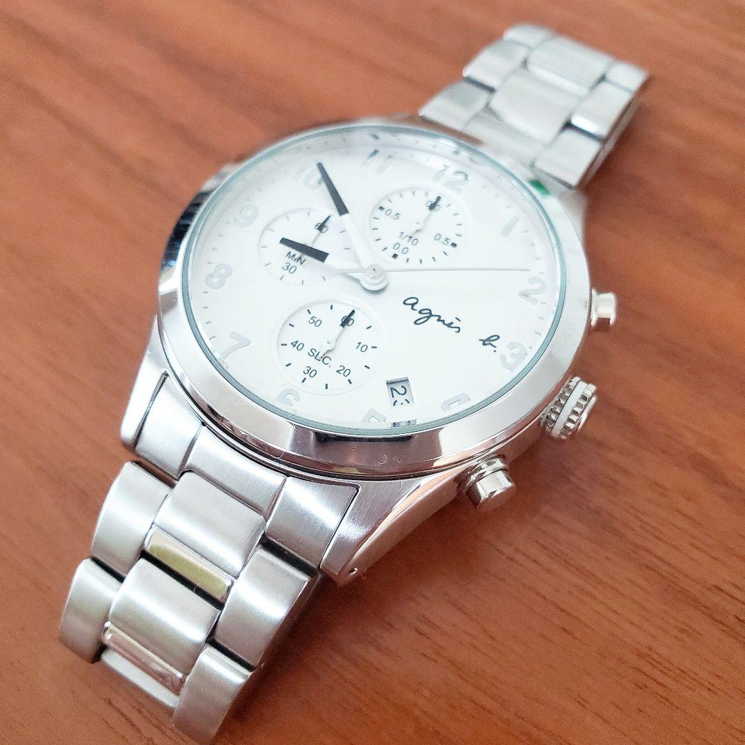 アニエスベー　メンズ　腕時計　シルバー　アナログ