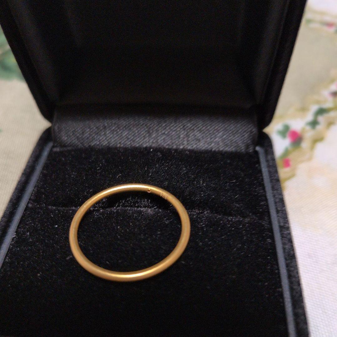 シンプル ゴールドリング24ｋ