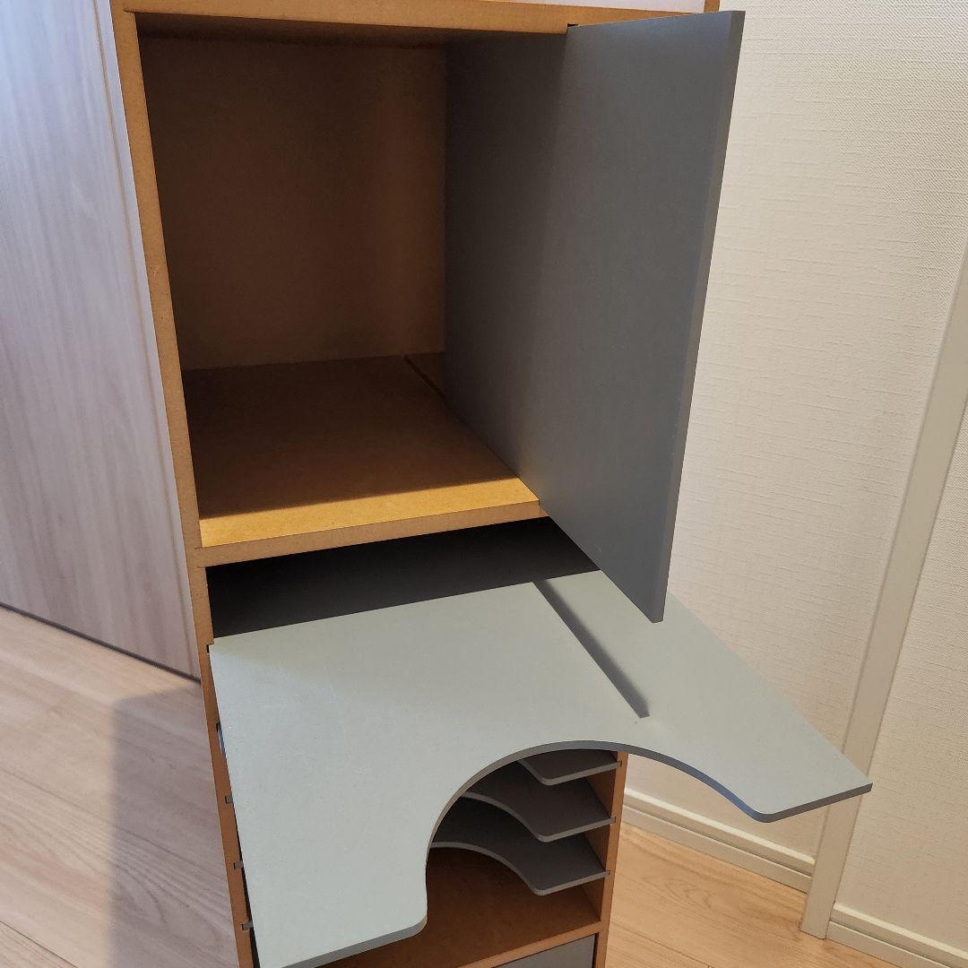 【美品】自分で収納ラック ランドセルラック ベルメゾン グレー Cタイプ