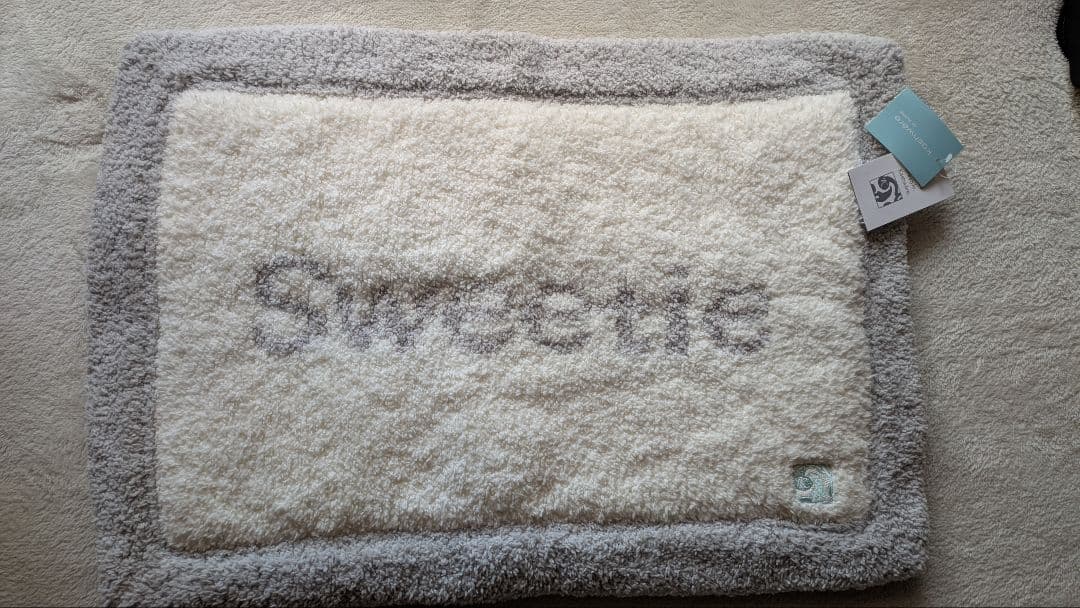 kashwére カシウェア　キッズピローケース グレー/ホワイト