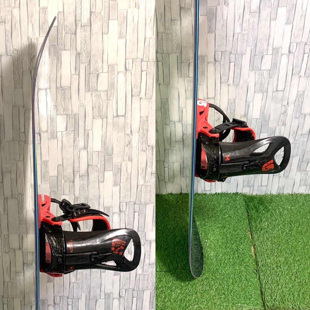 良品 BURTON CUSTOM スノーボード ビンディング2点 158cm