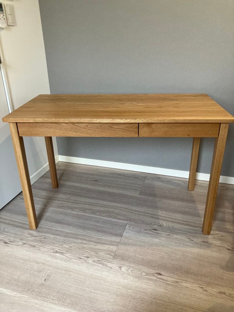 無印良品 木製デスク・オーク材（幅110cm）たのメル便送料込