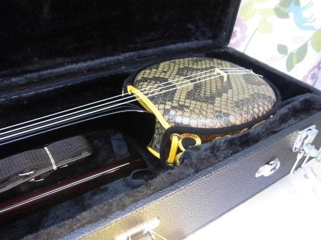 新品未使用(送料無料)11.980円　沖縄三線専用　二丁入ふかふかハードケース