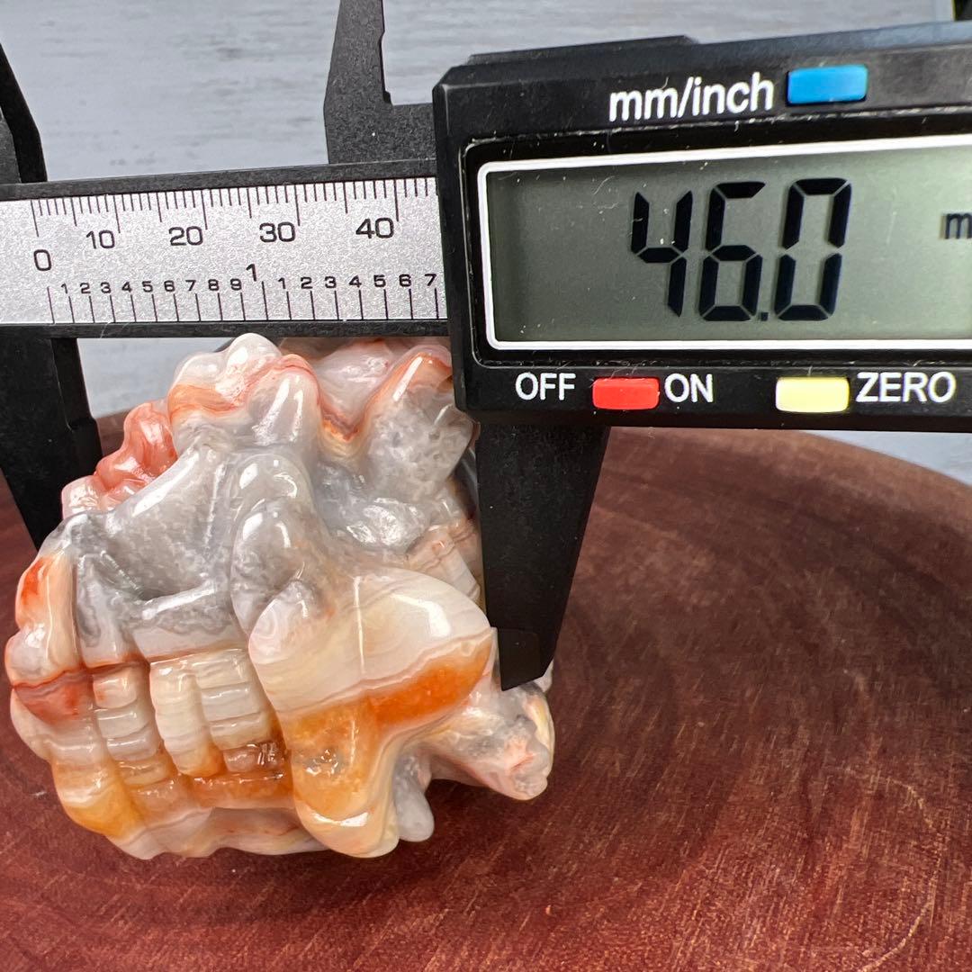 天然石　ロングイ　メキシコ瑪瑙　メキシコクレイジーアゲート　228グラム