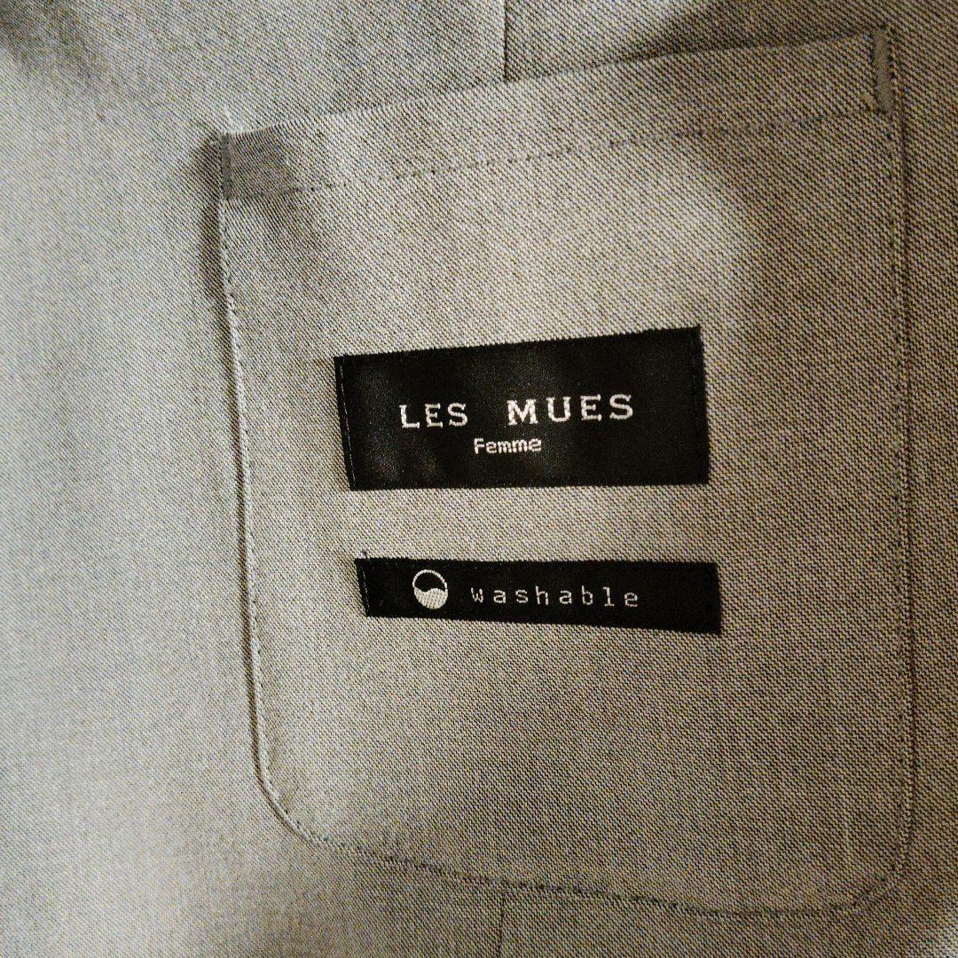 洗える Les Mues セオa テーラードジャケット&クロップドパンツ セット