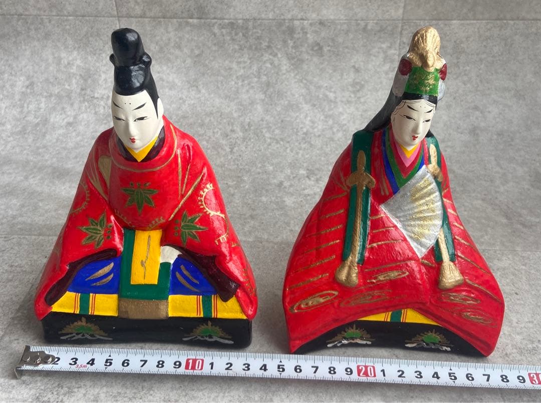 三次土雛　お雛様　雛人形　伝統工芸品　三次人形窯元　無形文化財　レトロ