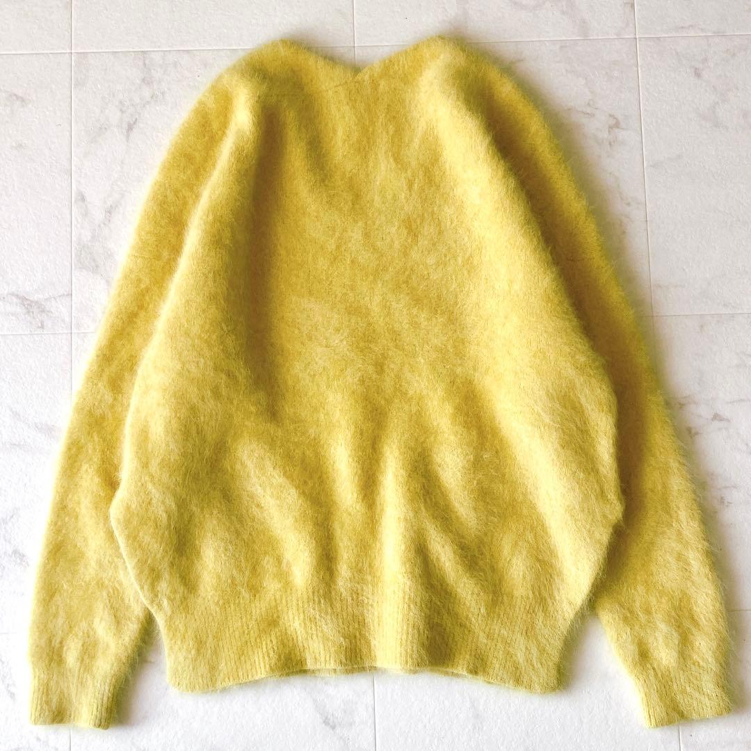 極美品☆プラージュ ふわふわ ファー Vネック スリットプルオーバー ゆったり