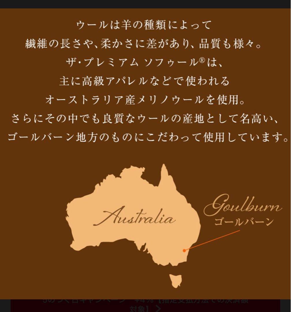 新品✨快眠博士 プレミアム ソフゥール タスマニアンウール 敷き毛布 シングル