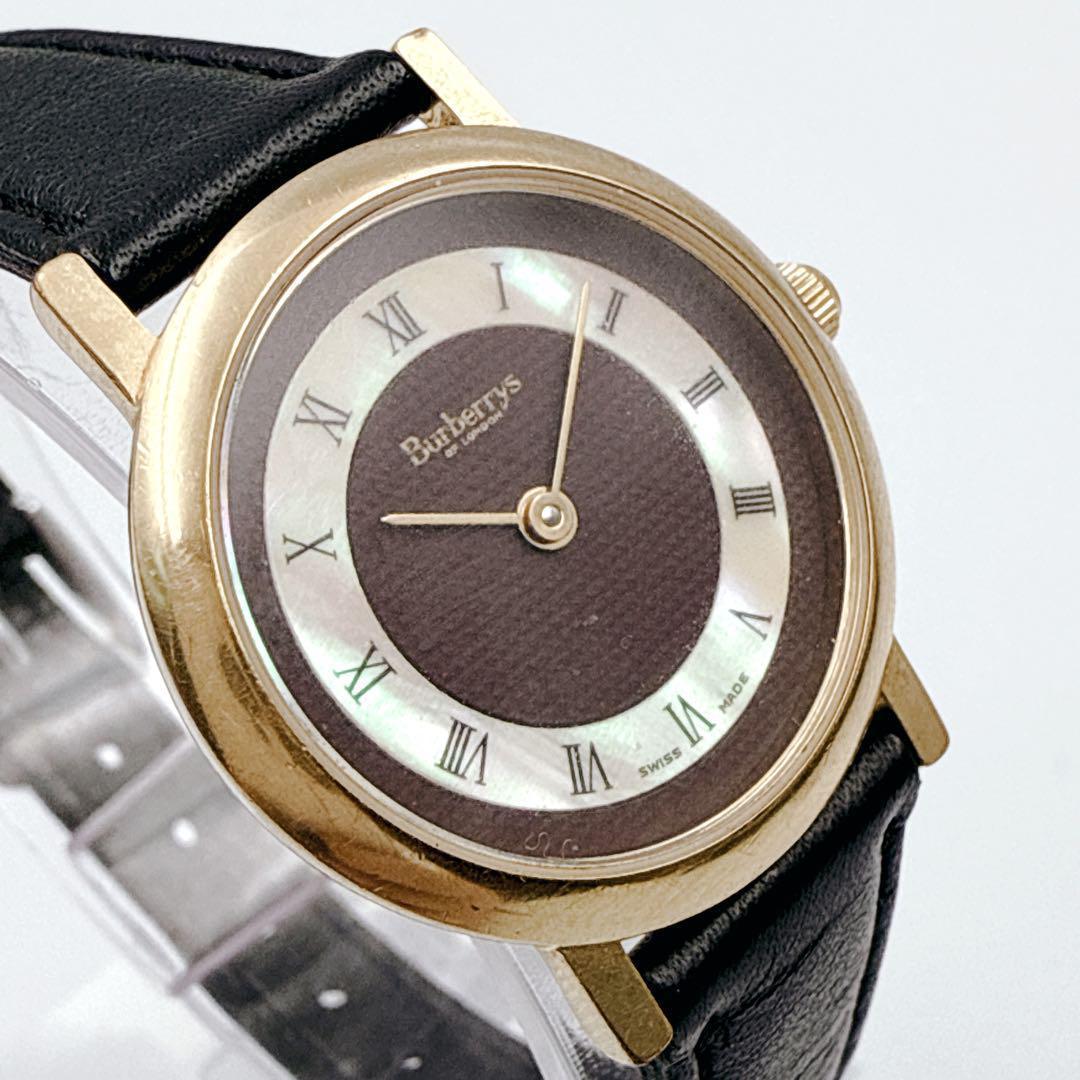 Burberry's ✨ バーバリー　白蝶貝　ゴールド　ヴィンテージ　6000L