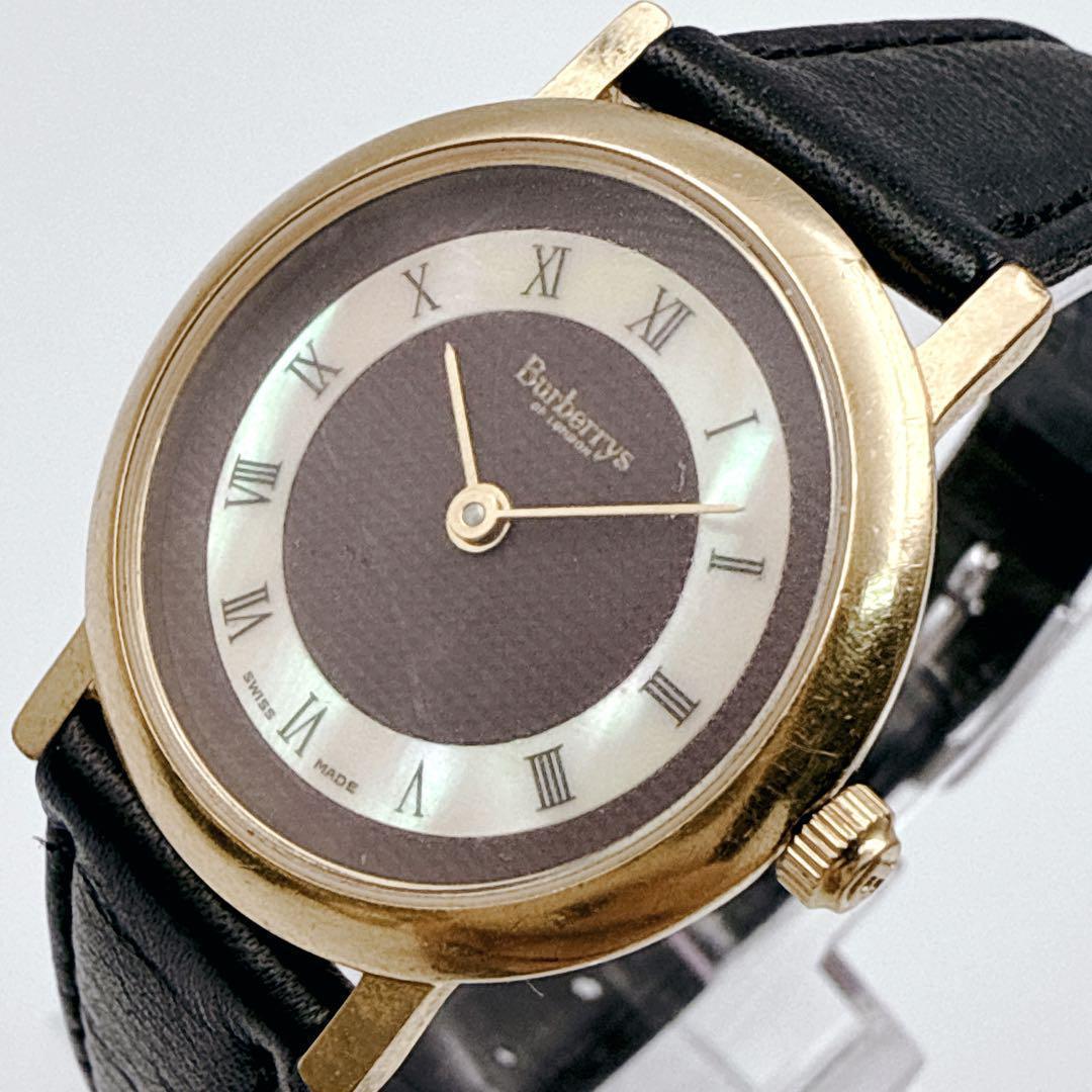 Burberry's ✨ バーバリー　白蝶貝　ゴールド　ヴィンテージ　6000L