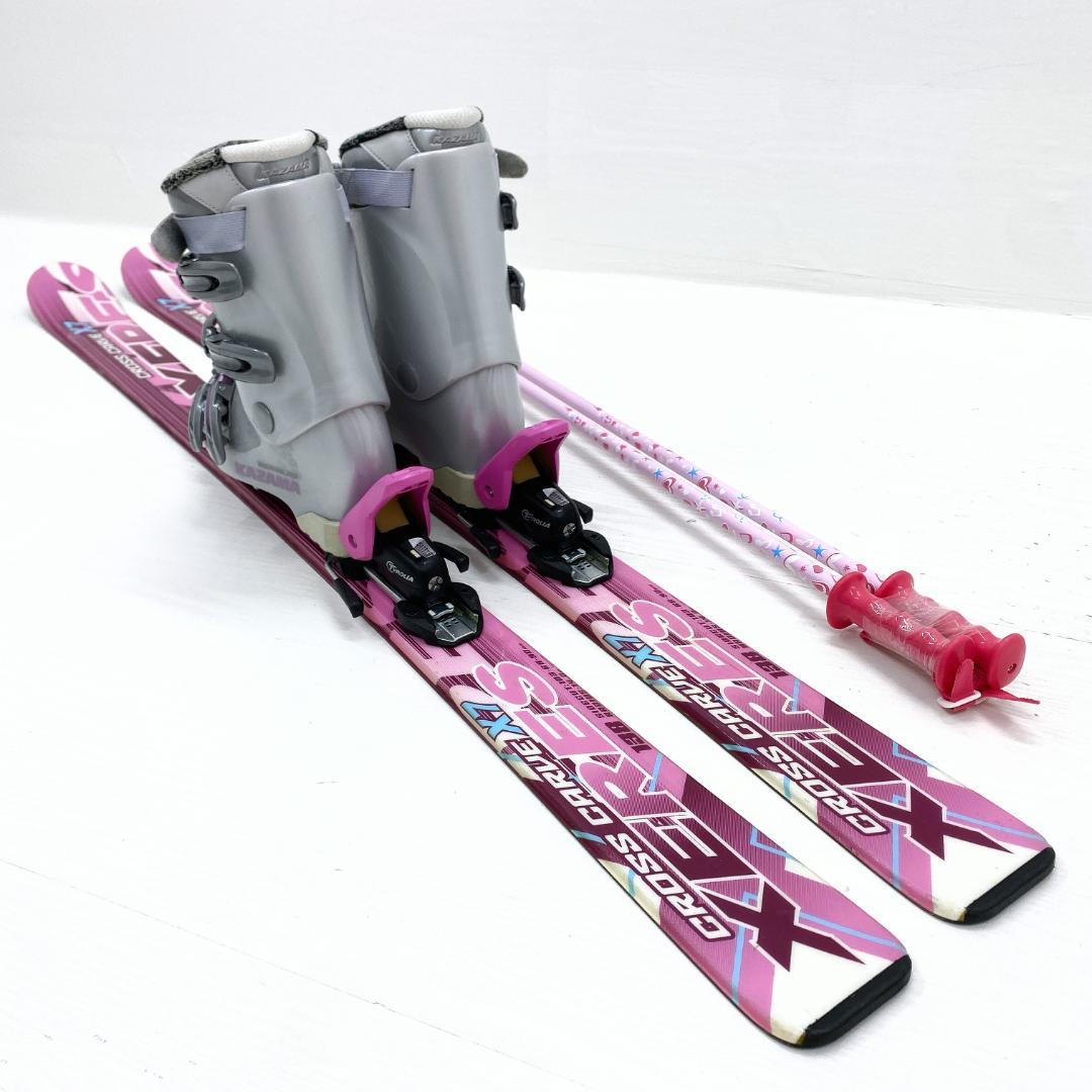 CROSS CARVE レディース スキーセット 138cm 22.5-23.5
