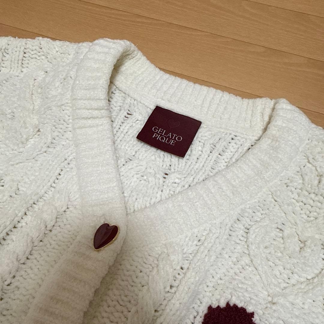 GELATOPIQUE バレンタイン　ハートアランカーディガン&ショートパンツ