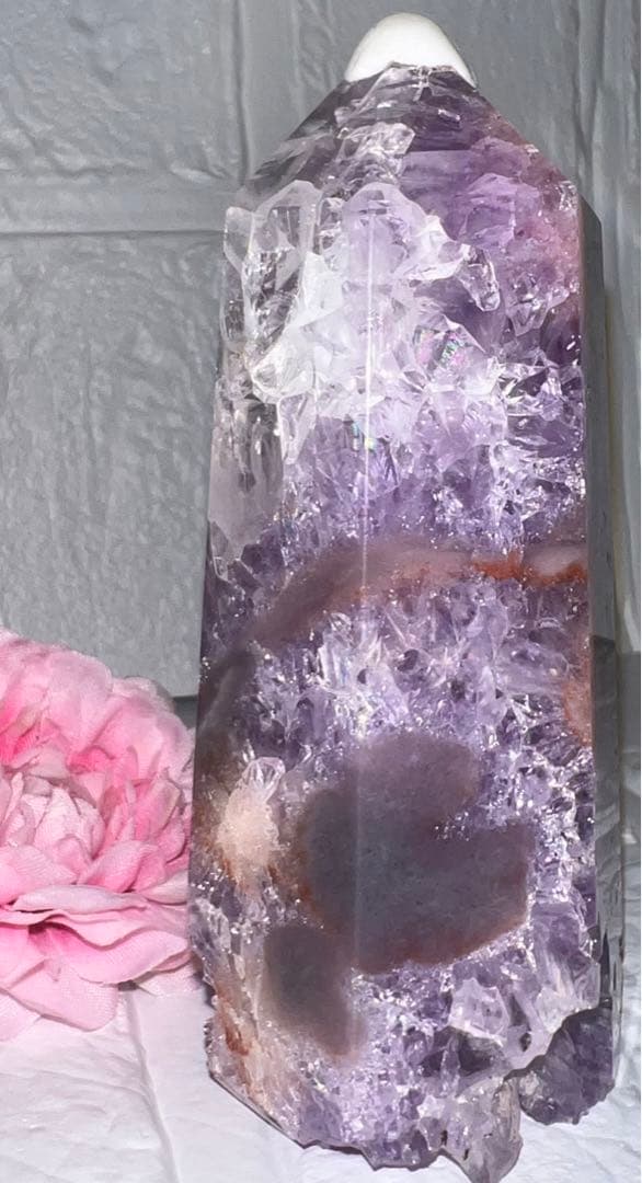 ①ピンクアメジスト♥️桜瑪瑙♥️花瑪瑙♥️タワー♥️チェリーブロッサム♥️クリスタル♥️水晶