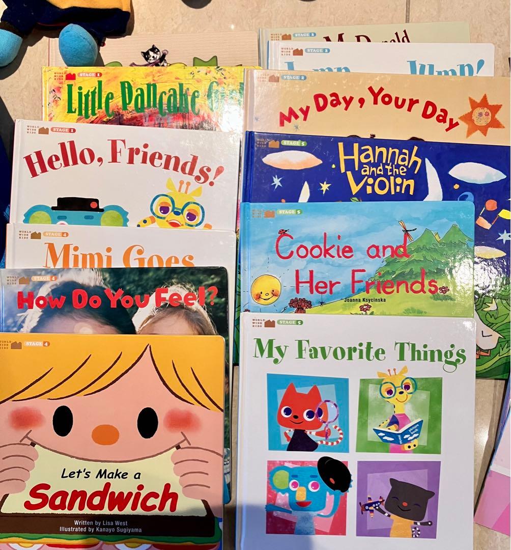 6割新品未開封ワールドワイドキッズDVD30点&CD24点&絵本26点