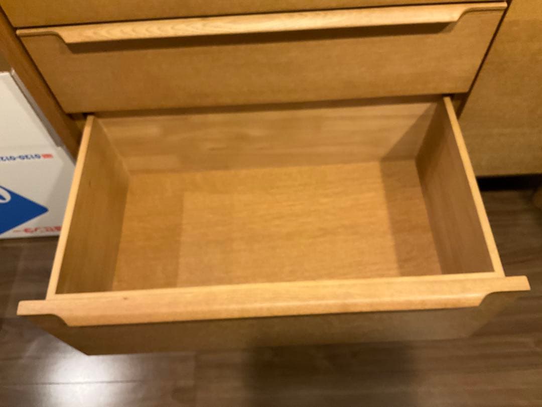 ダイニングボード/ホワイトオーク/スライドレール/無垢材/食器棚