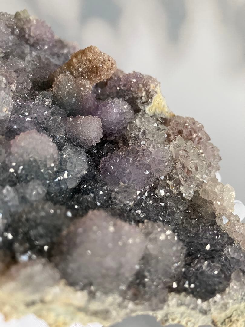 高品質　フラワーシュガーアメジスト　ドゥルージー　透明感　クラスター