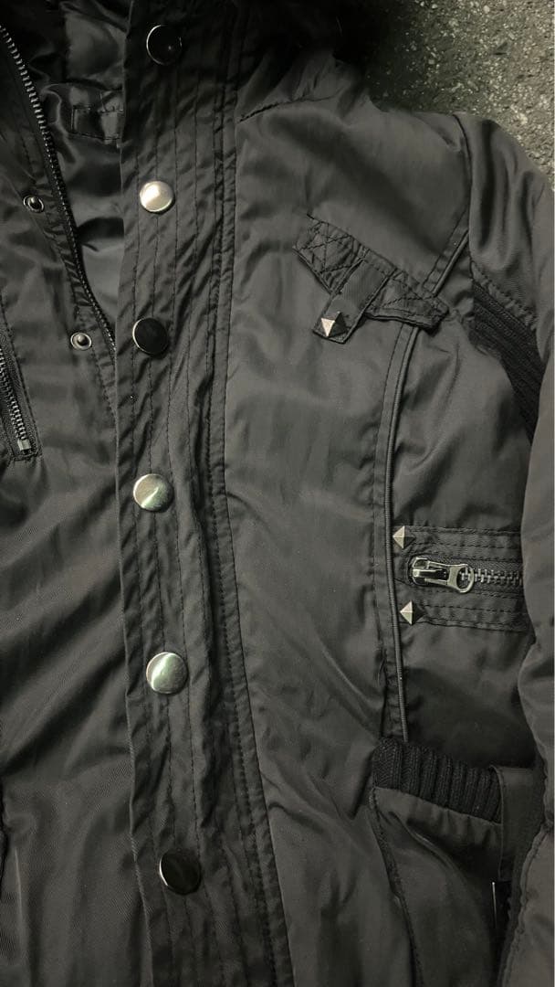 archive black gimmick ファージャケット　スタッズ付き