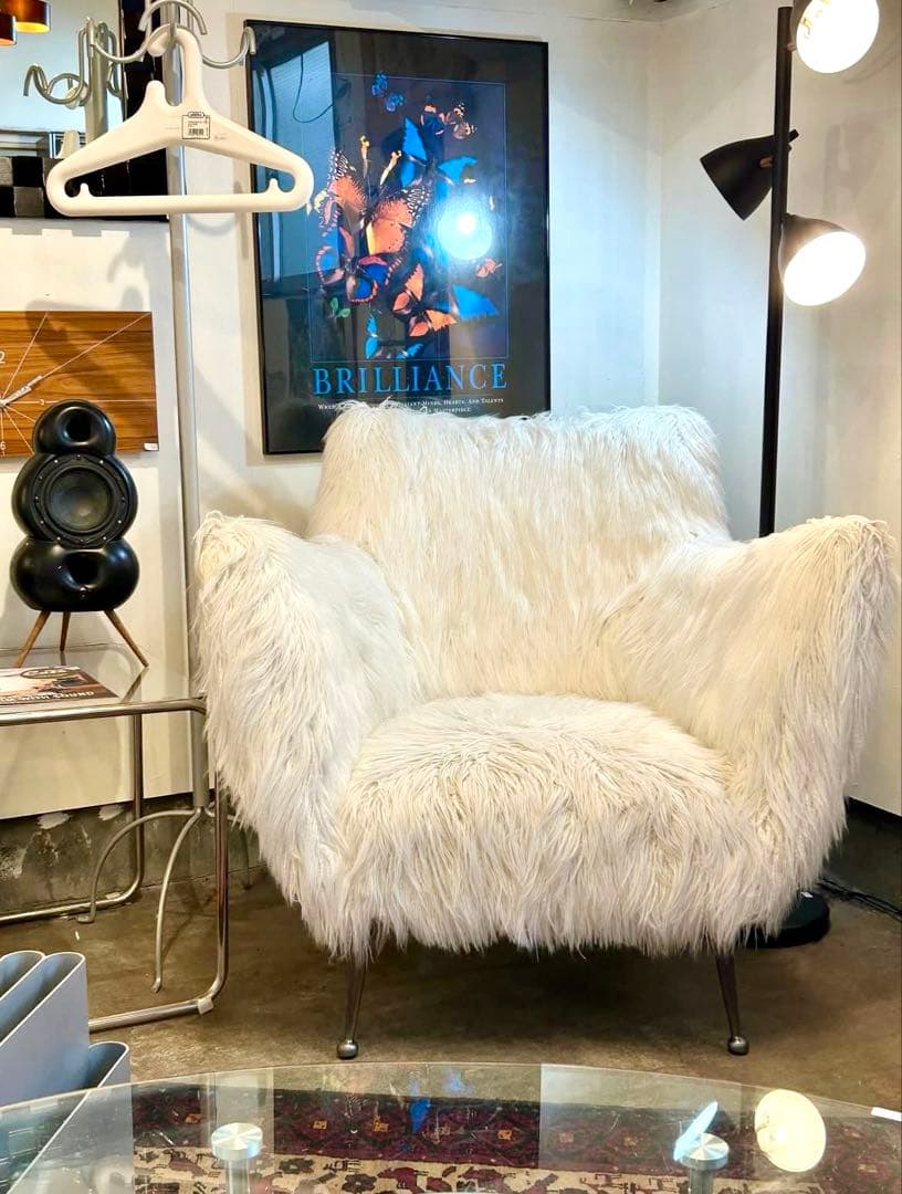 KARE ゴールドフィンガーホワイト アームチェア【monoroom町田】