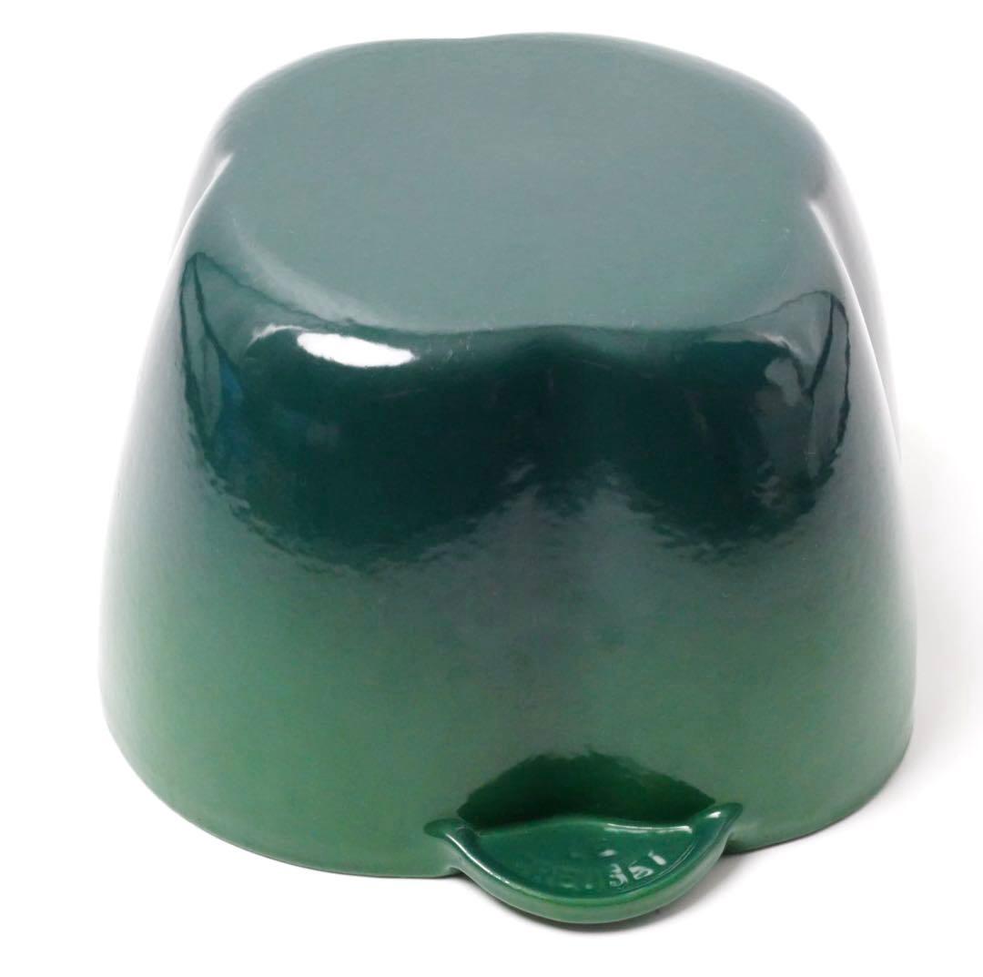 【美品】LE CREUSET　ピーマンココット　グリーン　18cm ビンテージ