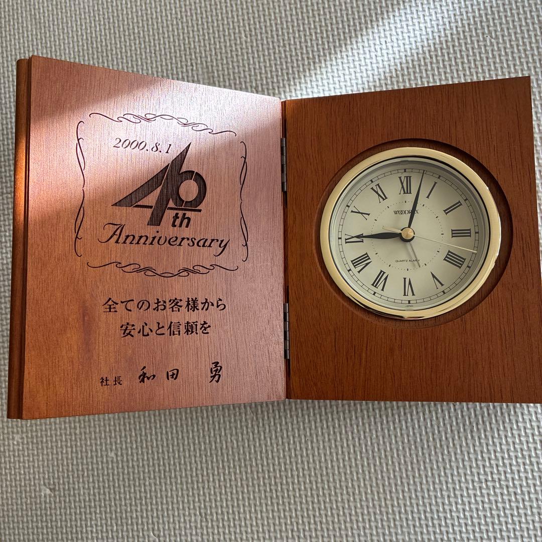 積水ハウス40周年記念置き時計