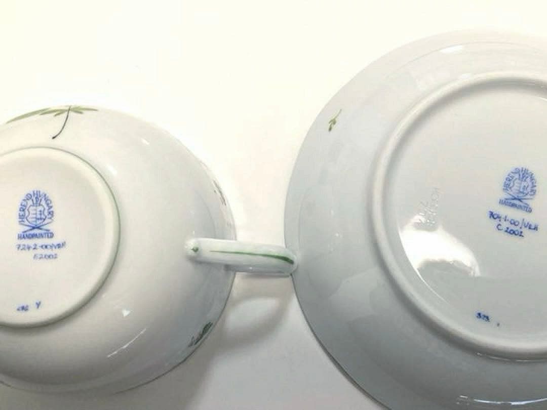 【美品】ヘレンド　ウィーンの薔薇 ティーカップなど3点セット