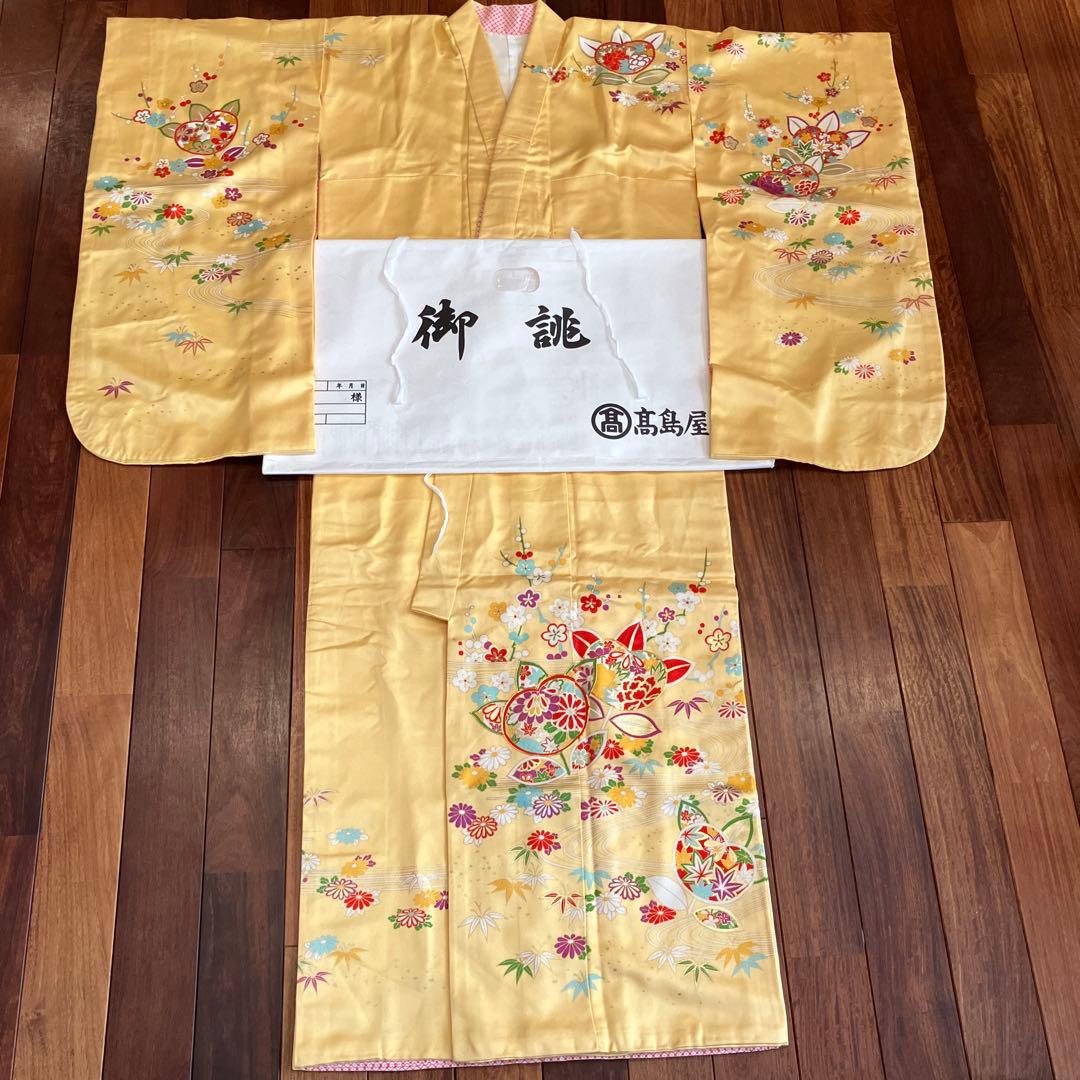 7歳七五三　着物・長襦袢　高島屋購入