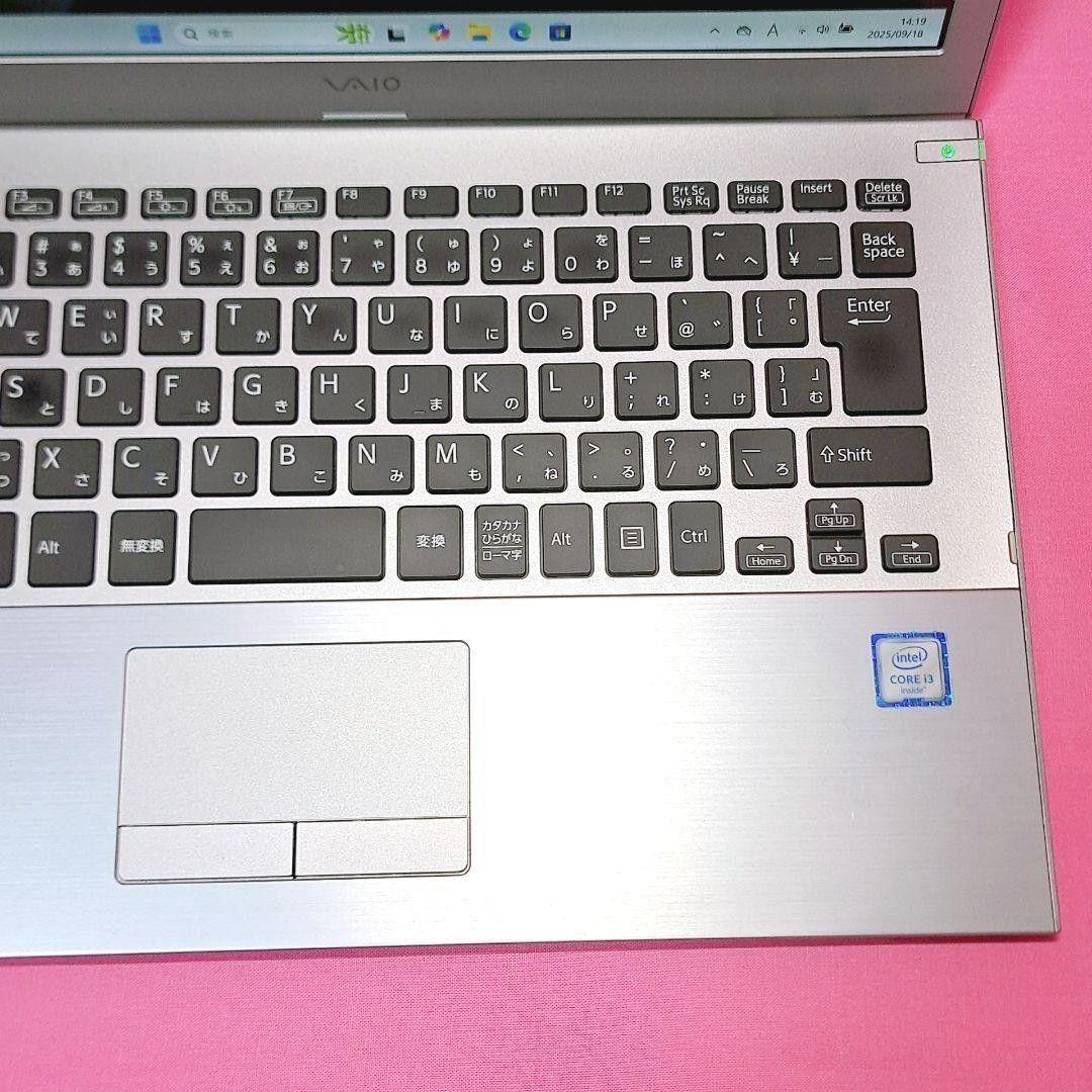 D49 VAIO 小型 SONYノートパソコン i3/SSD Windows11