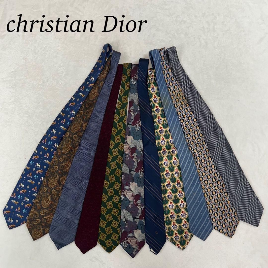 NM28 クリスチャンディオール 11本 セット まとめ売り ネクタイ メンズ